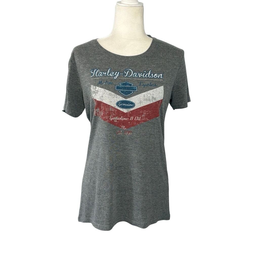 Harley-Davidson grey graphic T-shirt - St.Thomas - L